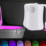 Luz Ambiente RGB para Baño con Sensor de Movimiento — 8 Colores WC