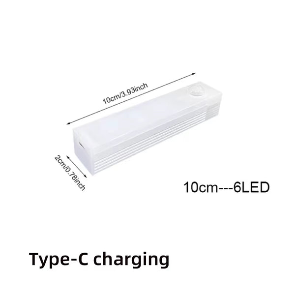 Luz LED Recargable Inalambrica con Sensor de Movimiento — para Armario, Cocina y Pasillo