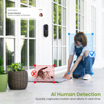 Timbre con Cámara de Video 1080P WiFi — Detección IA y Visión Nocturna