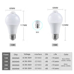 Foco LED E27 Inteligente con Sensor de Movimiento PIR / Radar
