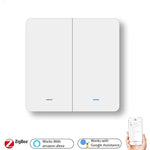 Apagador Inteligente de Pared Zigbee Tuya — Tipo Pulsador Con/Sin Neutro