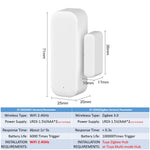 Sensor de Puerta y Ventana WiFi/Zigbee Tuya — Alertas en Tiempo Real