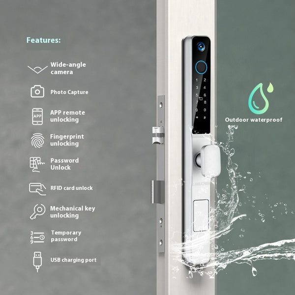 Cerradura Inteligente Biométrica de Alta Seguridad (Modelo: N-8437)