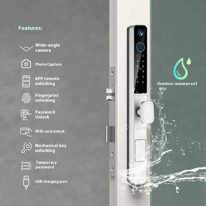 Cerradura Inteligente Biométrica de Alta Seguridad (Modelo: N-8437)