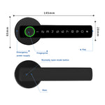 Cerradura Biométrica Inteligente WiFi Tuya — 5 Métodos de Acceso