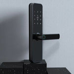 Wooden Door Fingerprint Lock Graffiti Pass (Modelo: N-3109)