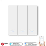 Apagador Inteligente de Pared Zigbee Tuya — Tipo Pulsador Con/Sin Neutro
