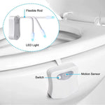 Luz Ambiente RGB para Baño con Sensor de Movimiento — 8 Colores WC