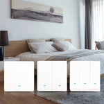 Apagador Inteligente de Pared Zigbee Tuya — Tipo Pulsador Con/Sin Neutro