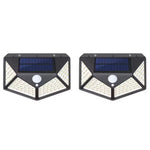 Foco Solar 100 LED IP65 con Sensor de Movimiento — 3 Modos Jardín y Exterior