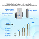 Cámara Mirilla Inteligente 3MP WiFi Tuya — 5000mAh y Visión Nocturna