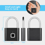 Candado Biométrico con Huella Digital USB Type-C IP65 — KERUI
