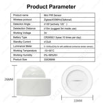 Sensor de Movimiento PIR Zigbee Ewelink — Compatible con ZBBridge y Zigbee2MQTT