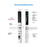 Cerradura Inteligente Biométrica de Alta Seguridad (Modelo: N-8437)