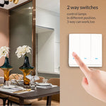 Apagador Inteligente de Pared Zigbee Tuya — Tipo Pulsador Con/Sin Neutro