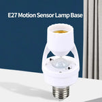 Adaptador E27 con Sensor PIR de Movimiento — Encendido Automático 110V/220V