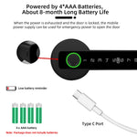 Pomo Biométrico Bluetooth Tuya — 5 Métodos de Acceso para Recámara y Oficina