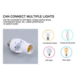 Adaptador E27 con Sensor PIR de Movimiento — Encendido Automático 110V/220V
