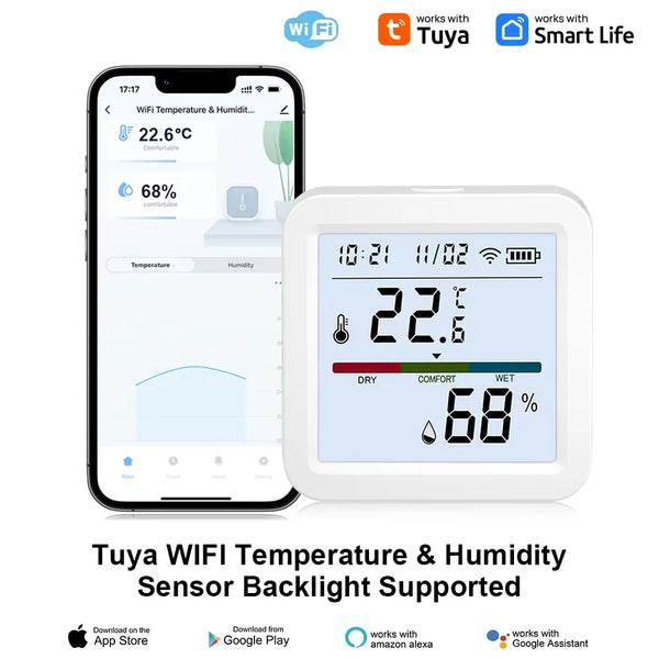 Sensor Inteligente de Temperatura y Humedad WiFi