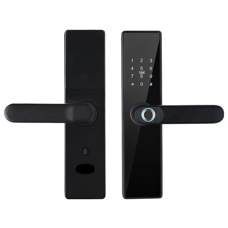 Wooden Door Fingerprint Lock Graffiti Pass (Modelo: N-3109)