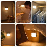 Luz LED USB con Sensor de Movimiento para Gabinete y Armario — Recargable Sin Cables