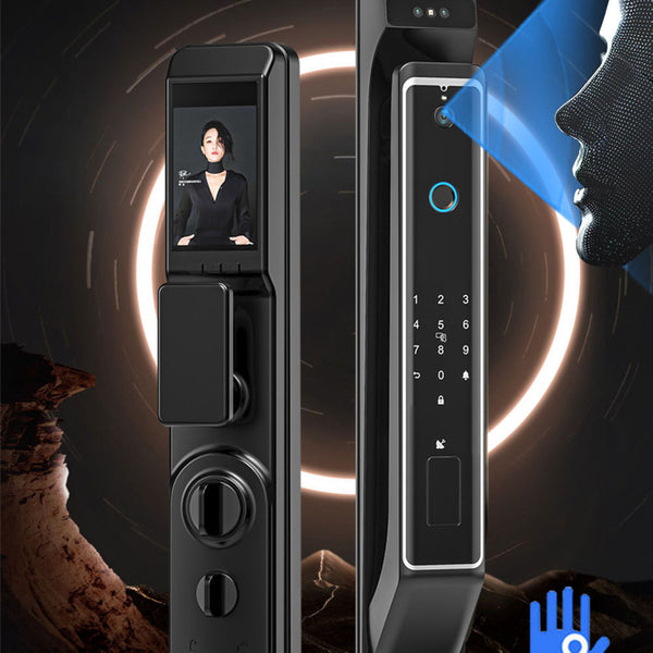 Cerradura Inteligente con Reconocimiento Facial 3D y Mirilla Digital (Modelo: N-1893)
